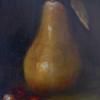 SOLD "Golden Pear with Cherries" 