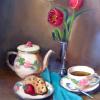"Tea with Tulips" 12X16
