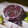 "Red Cabbage with Tomatillos" 11x14